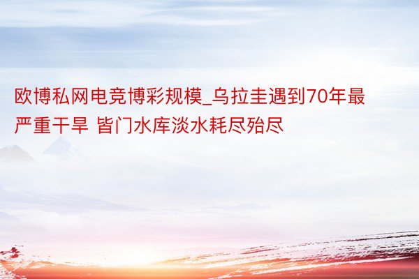 欧博私网电竞博彩规模_乌拉圭遇到70年最严重干旱 皆门水库淡水耗尽殆尽